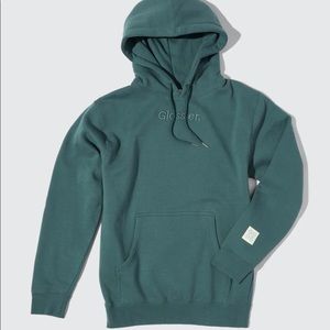 Glossier new limited edition hoodie in Soft Sage size L